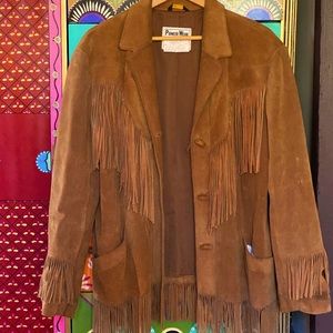 Pioneer Wear USA buckskin fringe jacket
